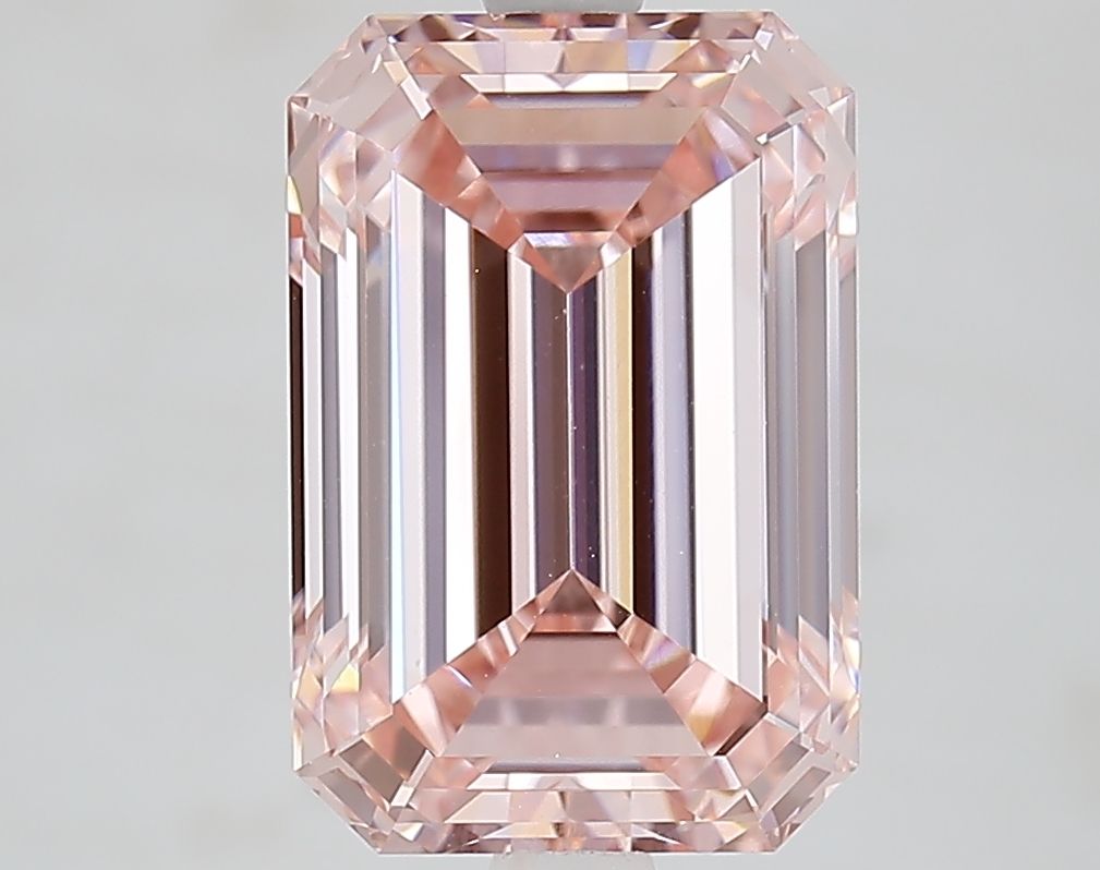 Lab-Grown Emerald Diamond - 4.5 Carats, Fancy Intense Pink Color, VS1 Clarity - Certified by IGI - Report Number: LG662445413