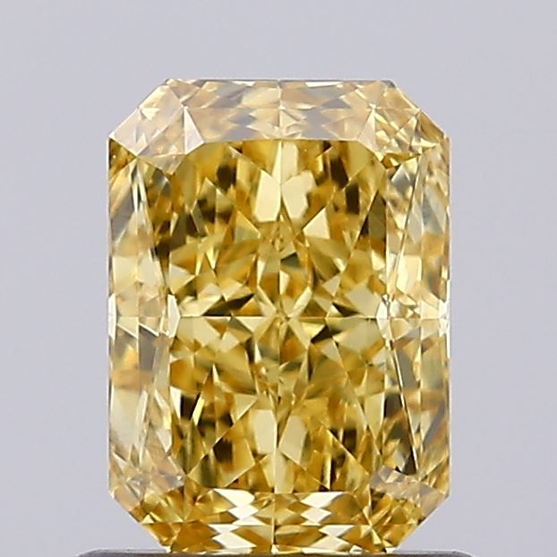 Lab-Grown Radiant Diamond - 1.05 Carats, Fancy Intense Yellow Color, VS1 Clarity - Certified by IGI - Report Number: LG632446966