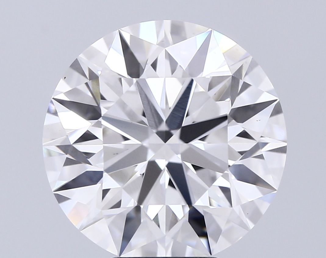 Lab-Grown Round Diamond - 6.7 Carats, E Color, VS1 Clarity - Certified by IGI - Report Number: LG660495956