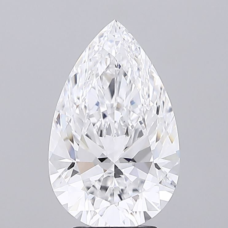 Lab-Grown Pear Diamond - 3.58 Carats, D Color, VVS2 Clarity - Certified by IGI - Report Number: LG669405223