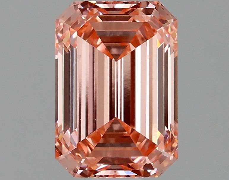 Lab-Grown Emerald Diamond - 1.51 Carats, Fancy Vivid Pink Color, VS1 Clarity - Certified by IGI - Report Number: LG638455480