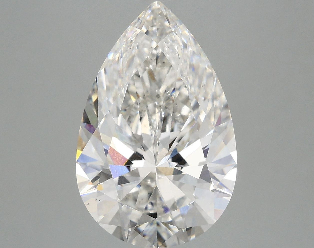 Lab-Grown Pear Diamond - 5.0 Carats, F Color, VS2 Clarity - Certified by IGI - Report Number: LG670432671