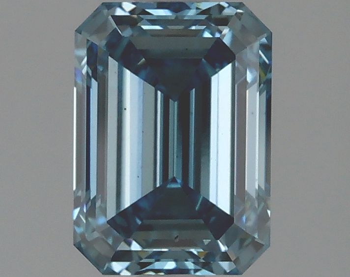 Lab-Grown Emerald Diamond - 1.96 Carats, Fancy Vivid Blue Color, VS2 Clarity - Certified by IGI - Report Number: LG627439802