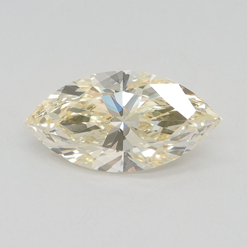Lab-Grown Marquise Diamond - 1.06 Carats, Fancy Intense Yellow Color, VVS2 Clarity - Certified by IGI - Report Number: LG630450319