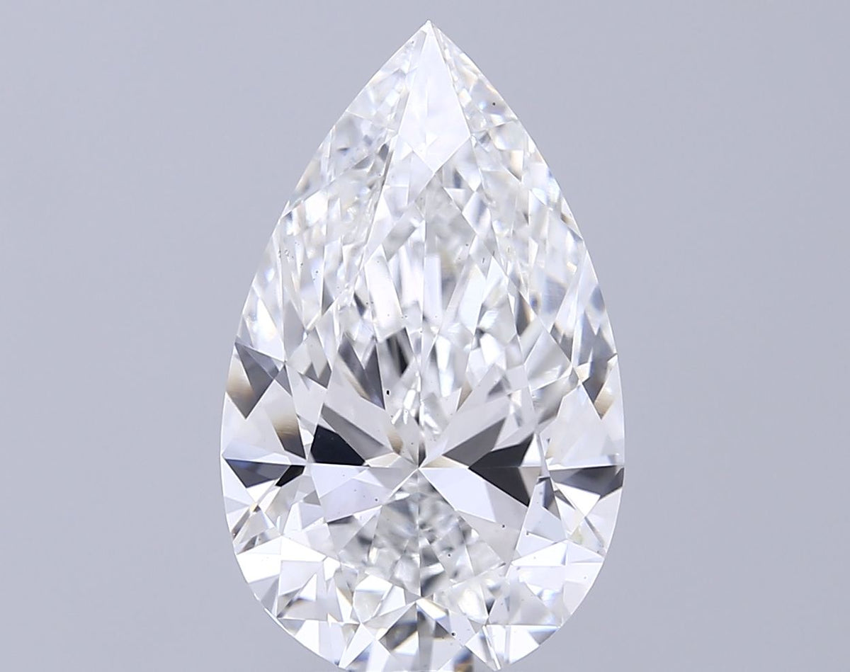 Lab-Grown Pear Diamond - 7.02 Carats, F Color, VS2 Clarity - Certified by IGI - Report Number: LG671417603