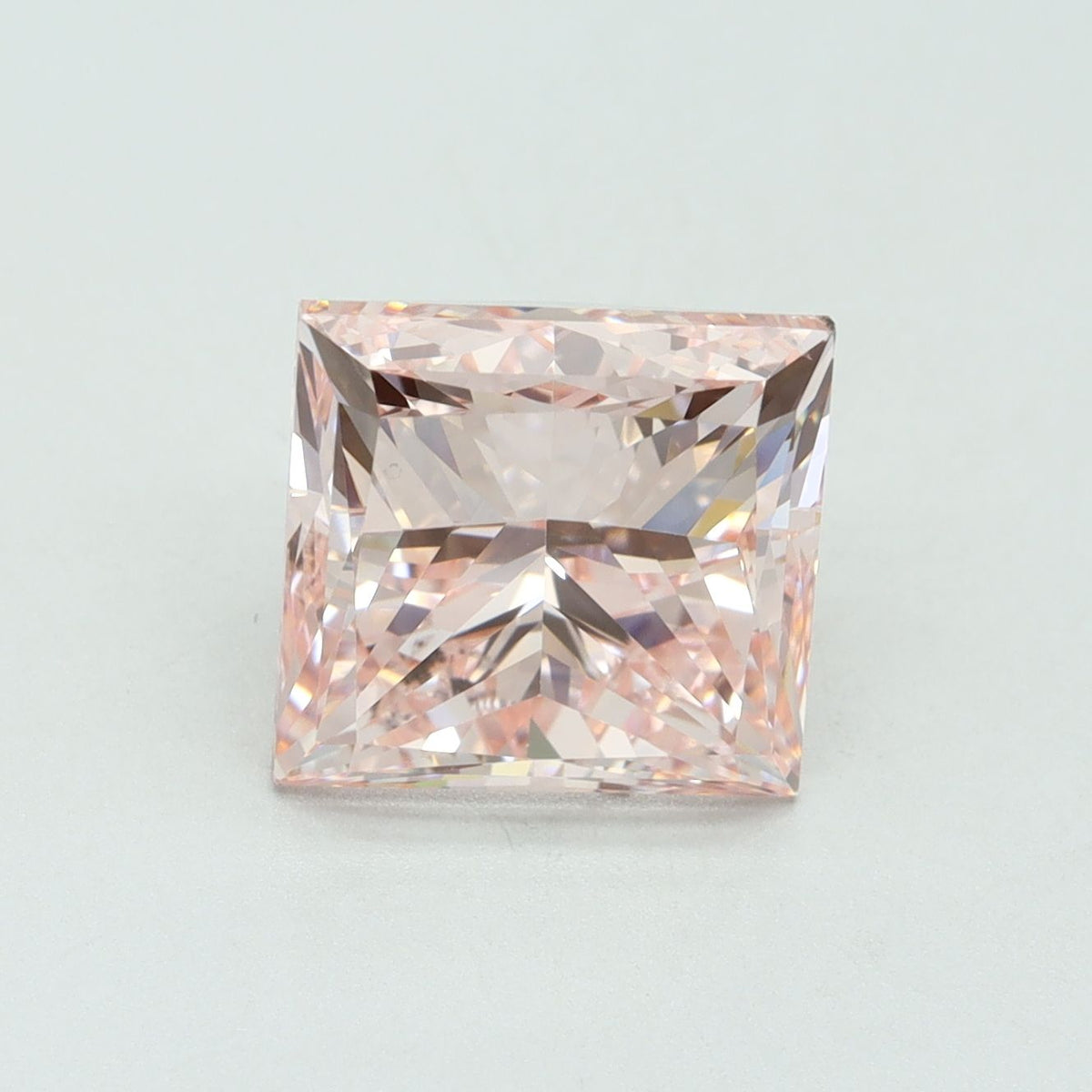 Lab-Grown Princess Diamond - 4.5 Carats, Fancy Intense Pink Color, VS2 Clarity - Certified by IGI - Report Number: LG522254365