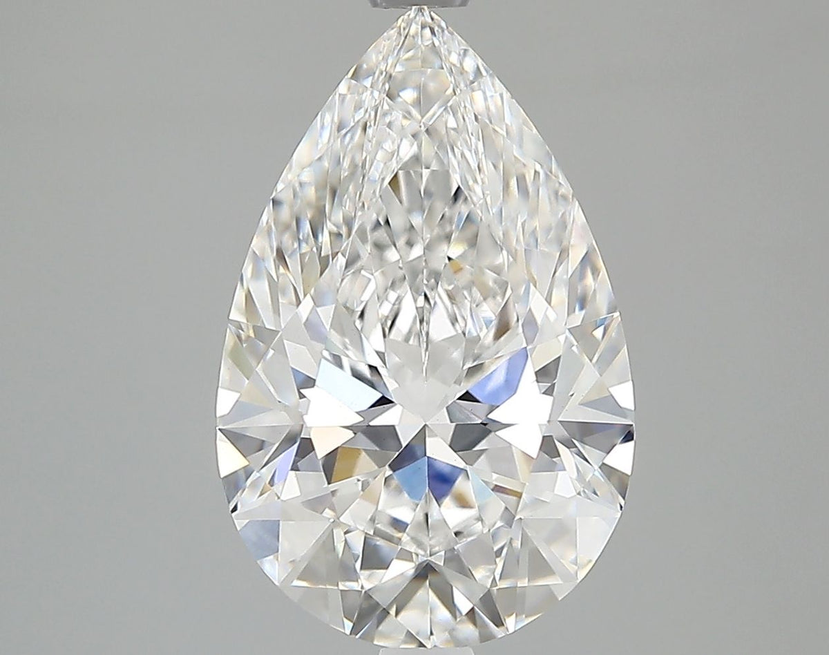 Lab-Grown Pear Diamond - 3.54 Carats, E Color, VVS2 Clarity - Certified by IGI - Report Number: LG712586137