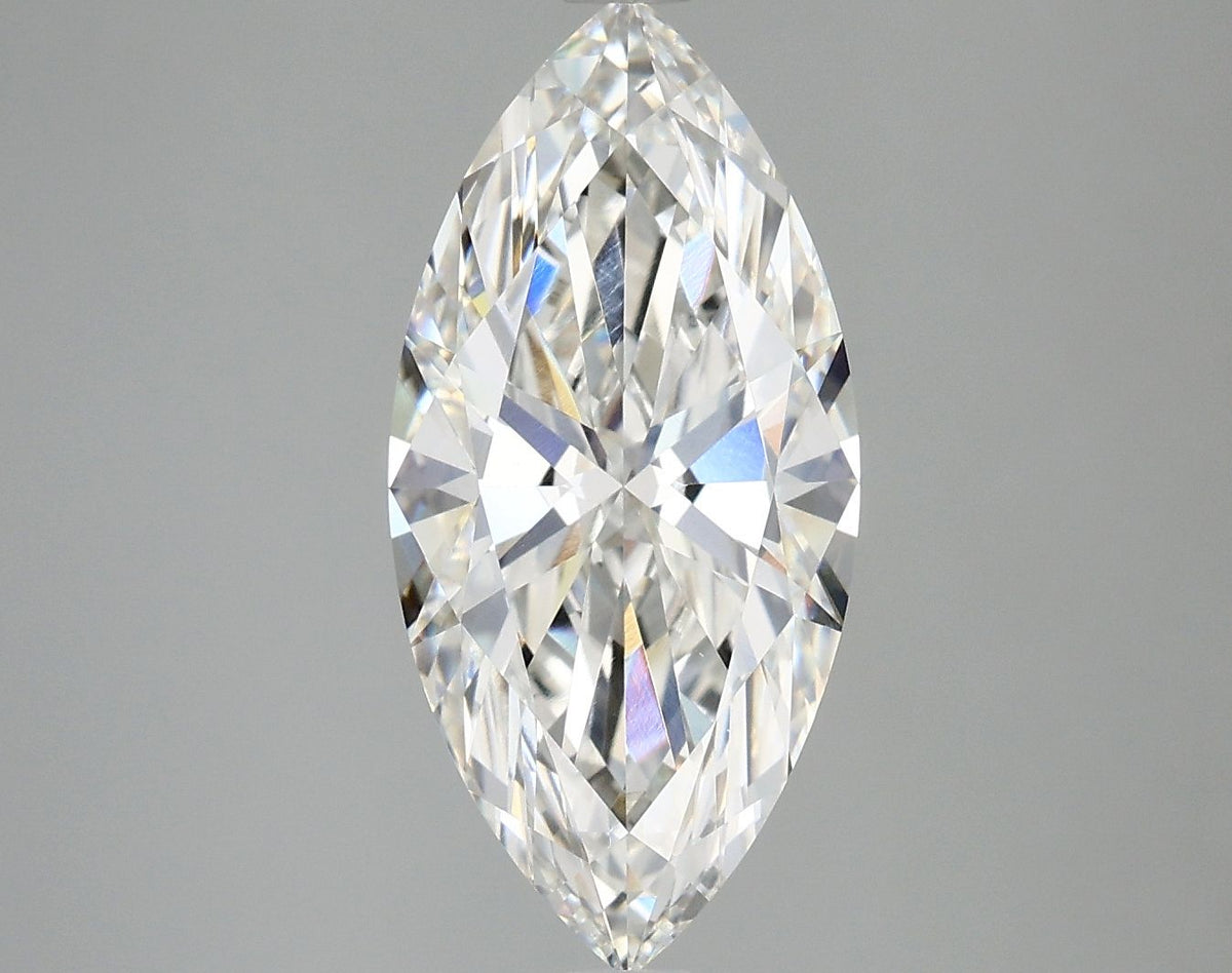 Lab-Grown Marquise Diamond - 3.01 Carats, F Color, VVS2 Clarity - Certified by IGI - Report Number: LG673430275
