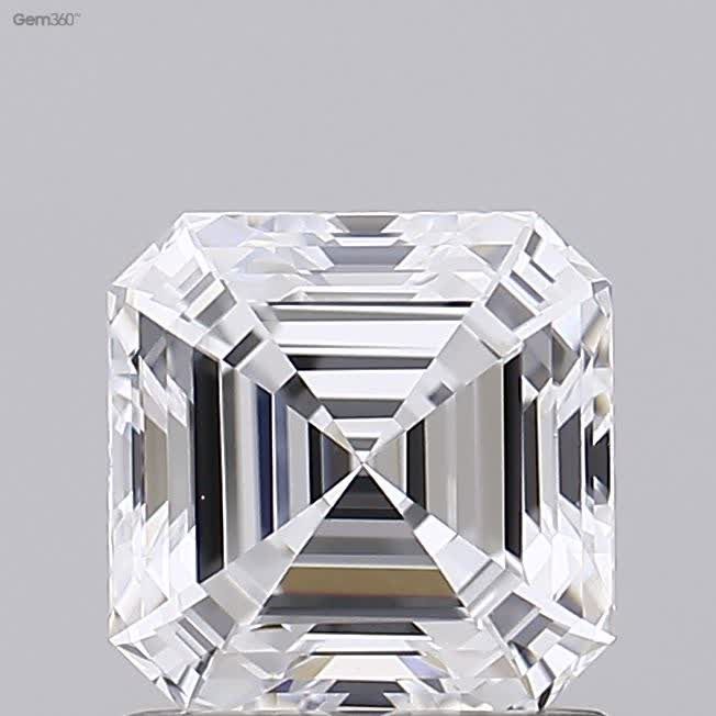 Lab-Grown Asscher Diamond - 1.2 Carats, D Color, VS2 Clarity - Certified by GIA - Report Number: 1509778235