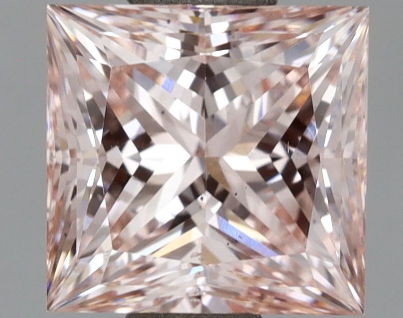 Lab-Grown Princess Diamond - 1.51 Carats, Fancy Intense Pink Color, VS2 Clarity - Certified by IGI - Report Number: LG671439640