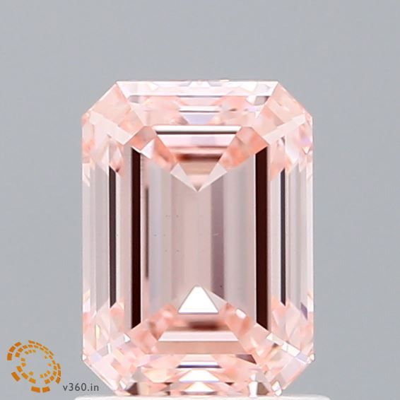 Lab-Grown Emerald Diamond - 1.5 Carats, Fancy Intense Pink Color, VVS2 Clarity - Certified by IGI - Report Number: LG600383230