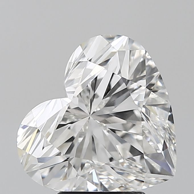 Lab-Grown Heart Diamond - 4.01 Carats, F Color, VVS2 Clarity - Certified by IGI - Report Number: LG648496461