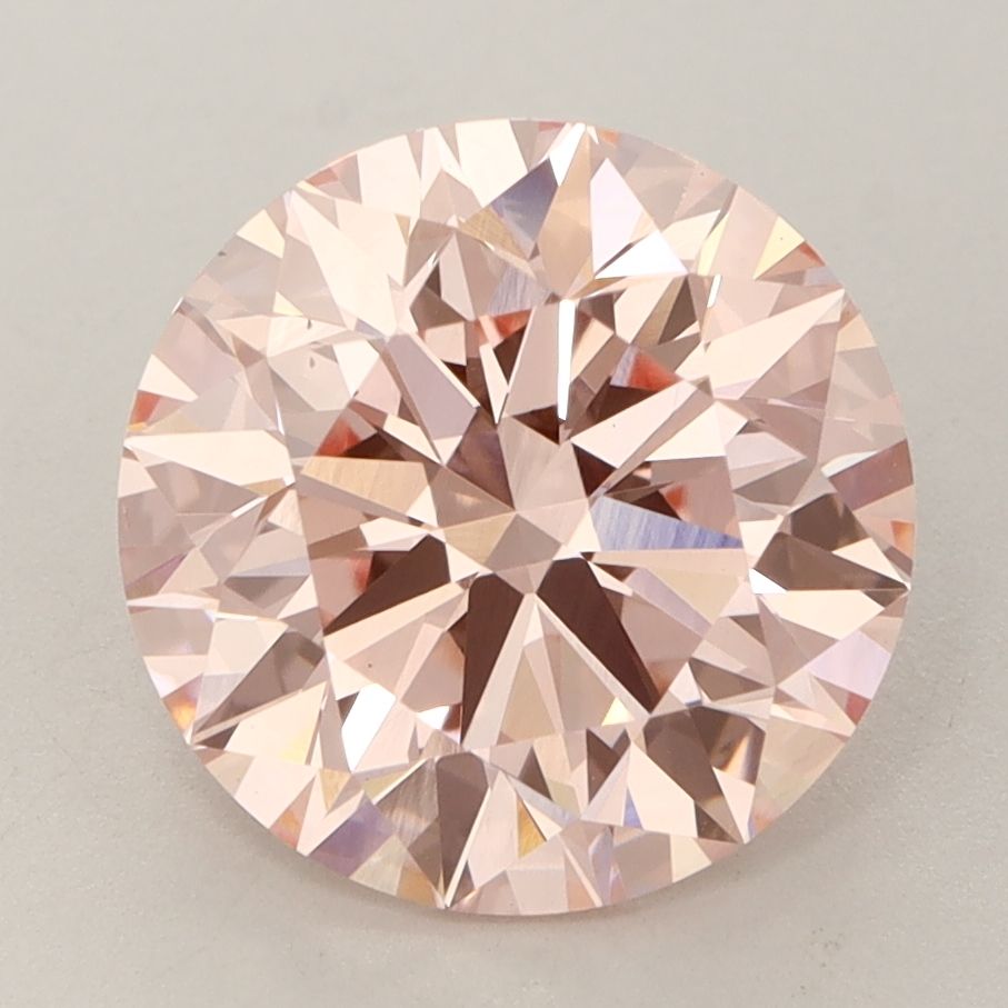 Lab-Grown Round Diamond - 3.52 Carats, Fancy Intense Pink Color, VS2 Clarity - Certified by IGI - Report Number: LG563237209