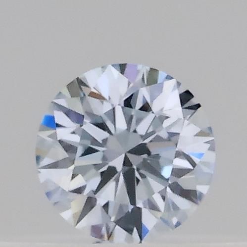 Lab-Grown Round Diamond - 0.15 Carats, Fancy Blue Color, VVS2 Clarity - Certified by IGI - Report Number: LG689573641