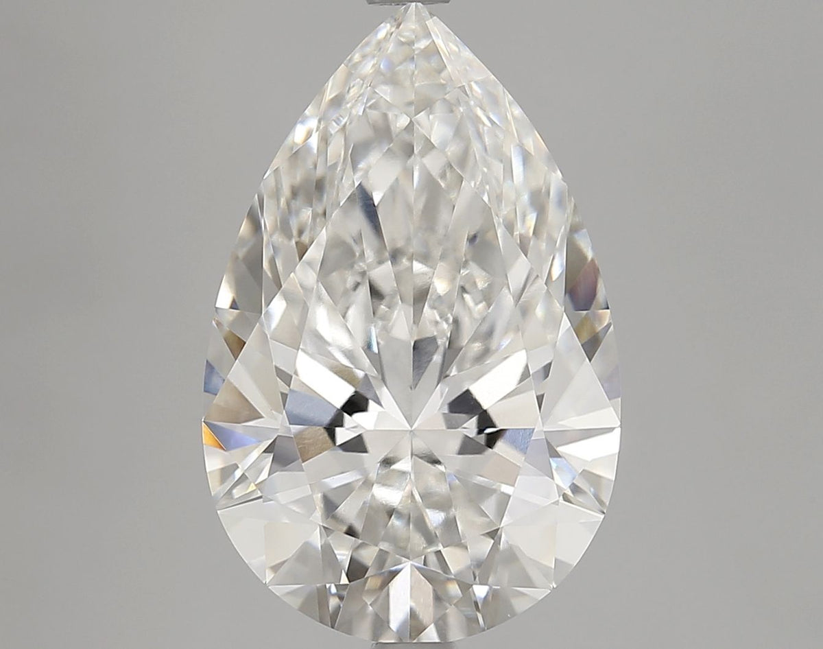 Lab-Grown Pear Diamond - 6.08 Carats, F Color, VVS2 Clarity - Certified by IGI - Report Number: LG687506362