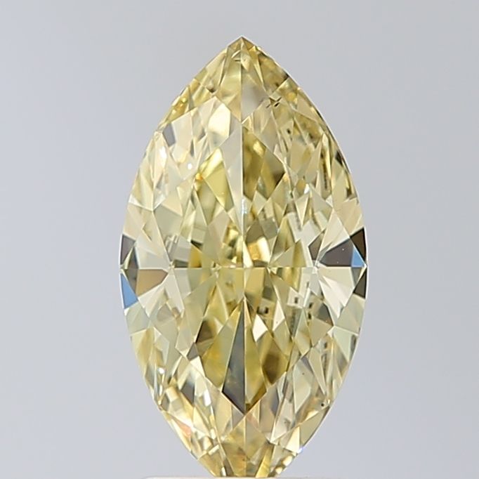 Lab-Grown Marquise Diamond - 2.02 Carats, Fancy Intense Yellow Color, VS1 Clarity - Certified by IGI - Report Number: LG681516091