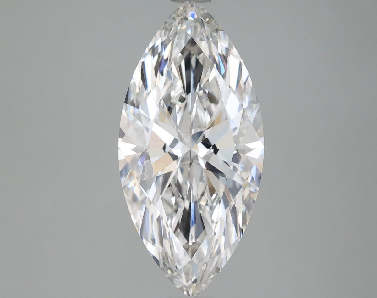 Lab-Grown Marquise Diamond - 3.02 Carats, F Color, VVS2 Clarity - Certified by IGI - Report Number: LG666415857