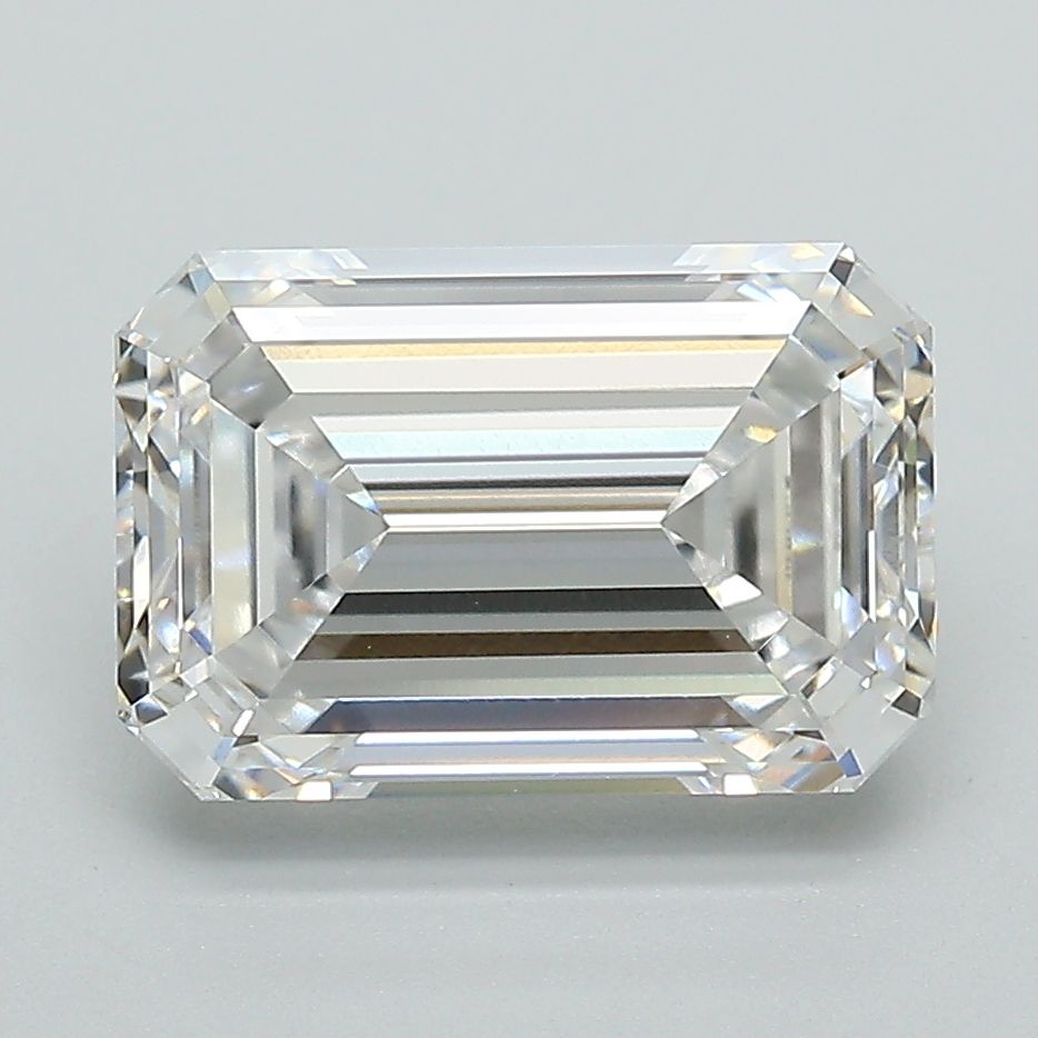 Lab-Grown Emerald Diamond - 3.51 Carats, D Color, VVS2 Clarity - Certified by IGI - Report Number: LG675551845