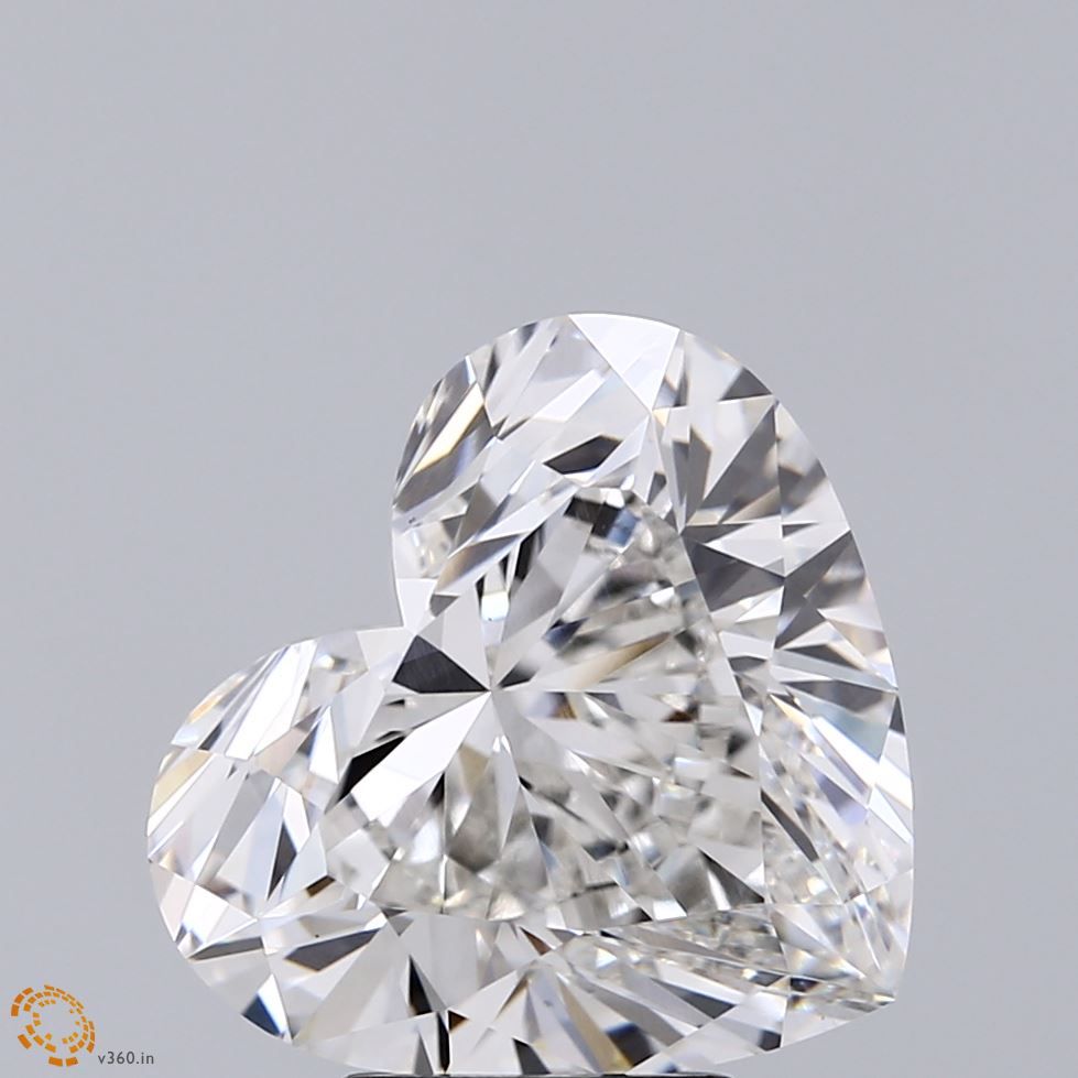 Lab-Grown Heart Diamond - 5.51 Carats, F Color, VS1 Clarity - Certified by IGI - Report Number: LG671484492