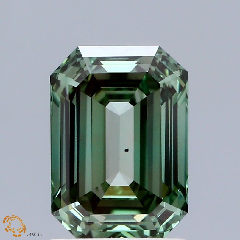 Lab-Grown Emerald Diamond - 1.5 Carats, Fancy Vivid Green Color, VS2 Clarity - Certified by IGI - Report Number: LG668467319