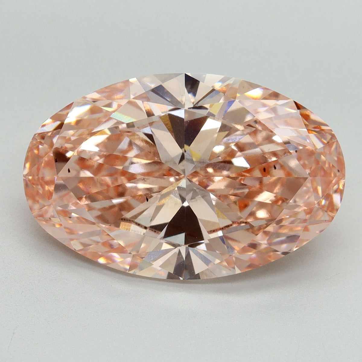 Lab-Grown Oval Diamond - 8.5 Carats, Fancy Vivid Pink Color, VS2 Clarity - Certified by IGI - Report Number: LG645465176