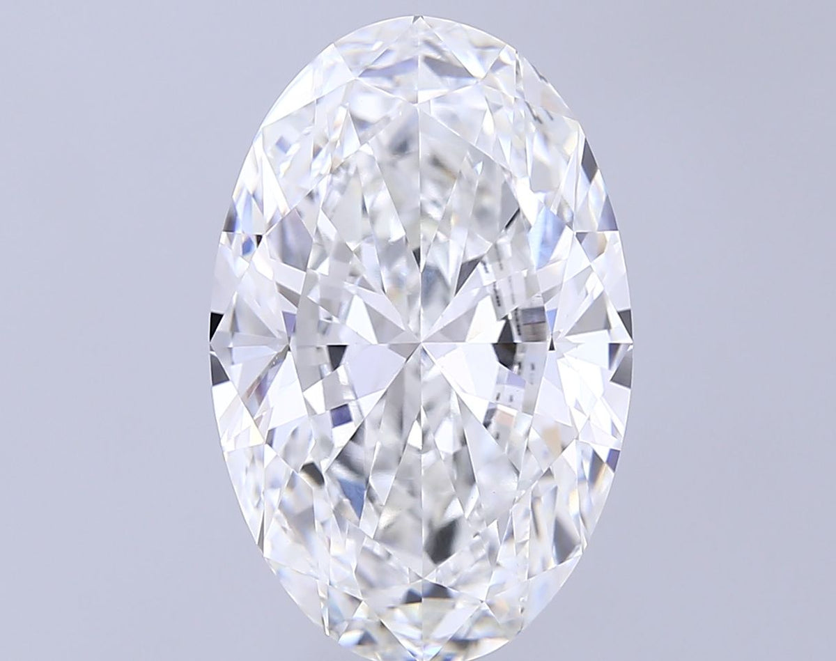 Lab-Grown Oval Diamond - 8.02 Carats, F Color, VS1 Clarity - Certified by IGI - Report Number: LG706501598
