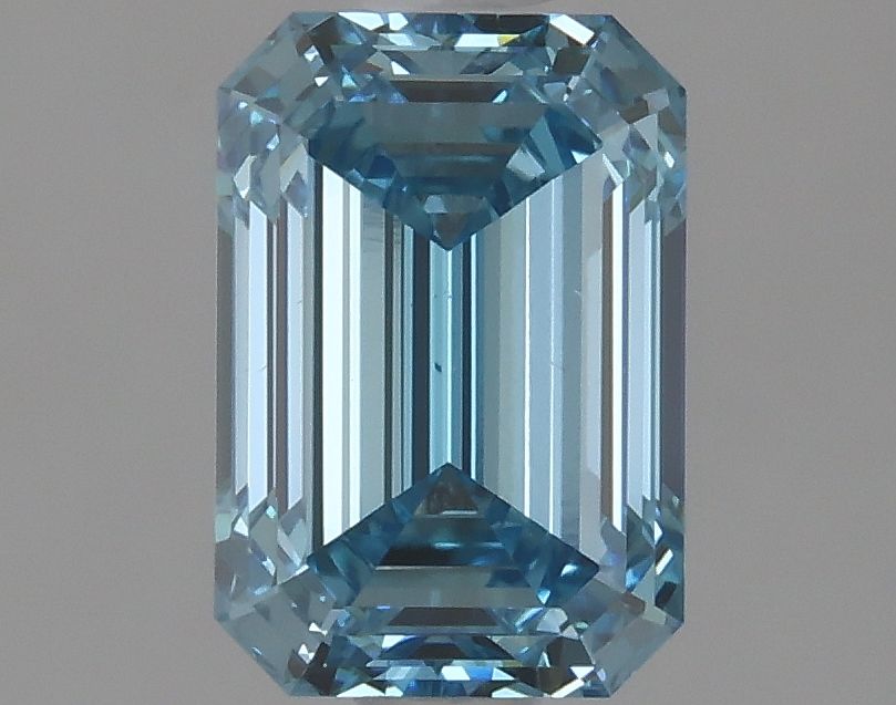 Lab-Grown Emerald Diamond - 1.29 Carats, Fancy Intense Blue Color, VS2 Clarity - Certified by IGI - Report Number: LG625409958