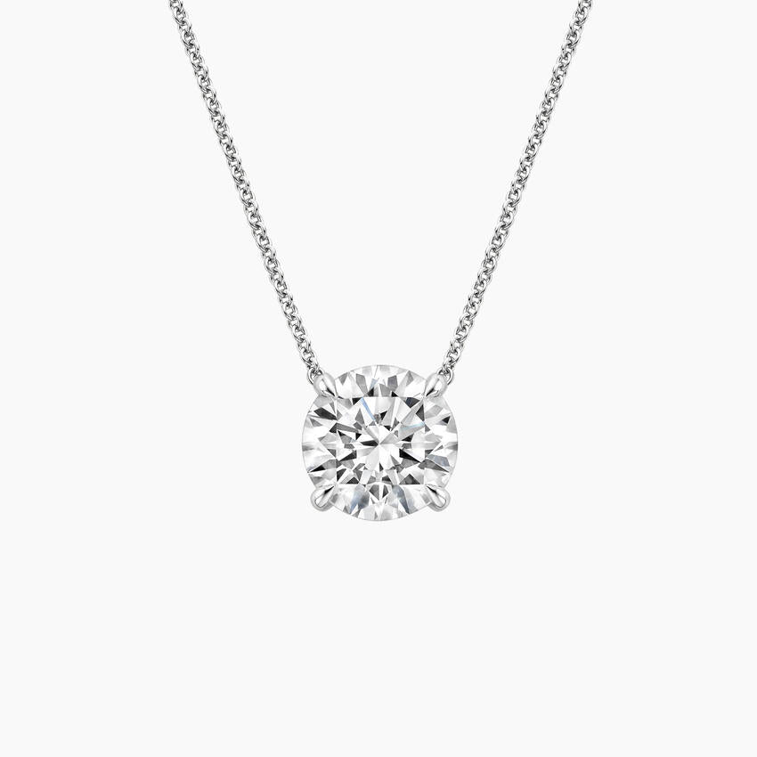 Lab Grown Rising Star Solitaire Pendant (11.09ct TW)