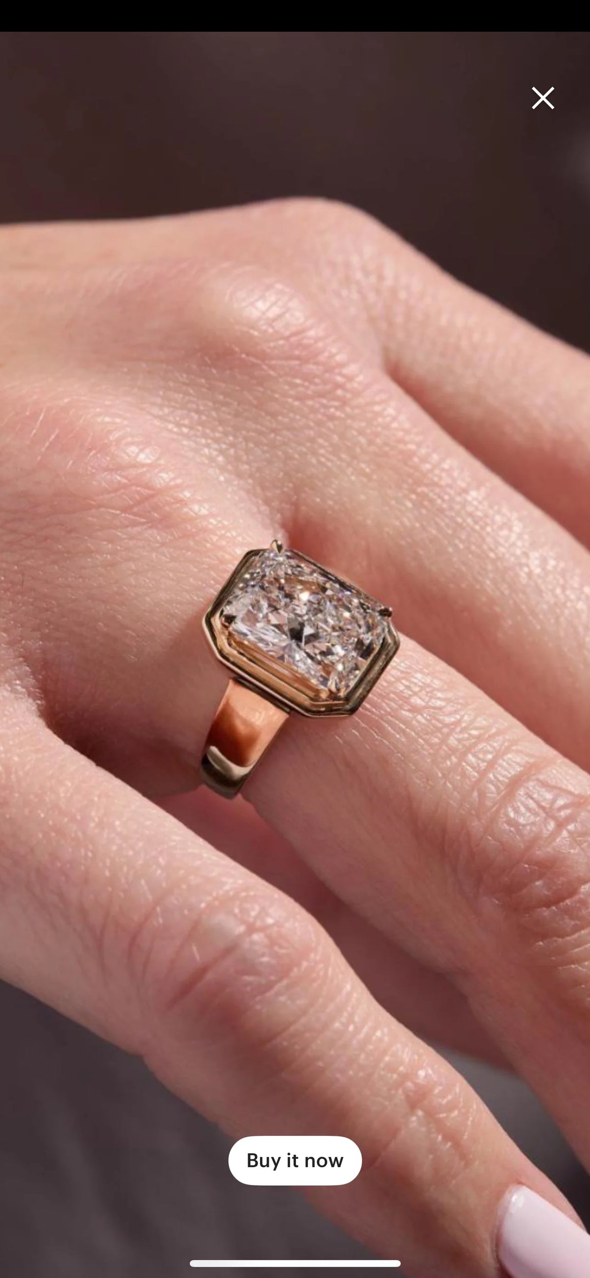 Im Labor gezüchteter Blue Heaven-Ring aus 925er Sterlingsilber (5 Karat)