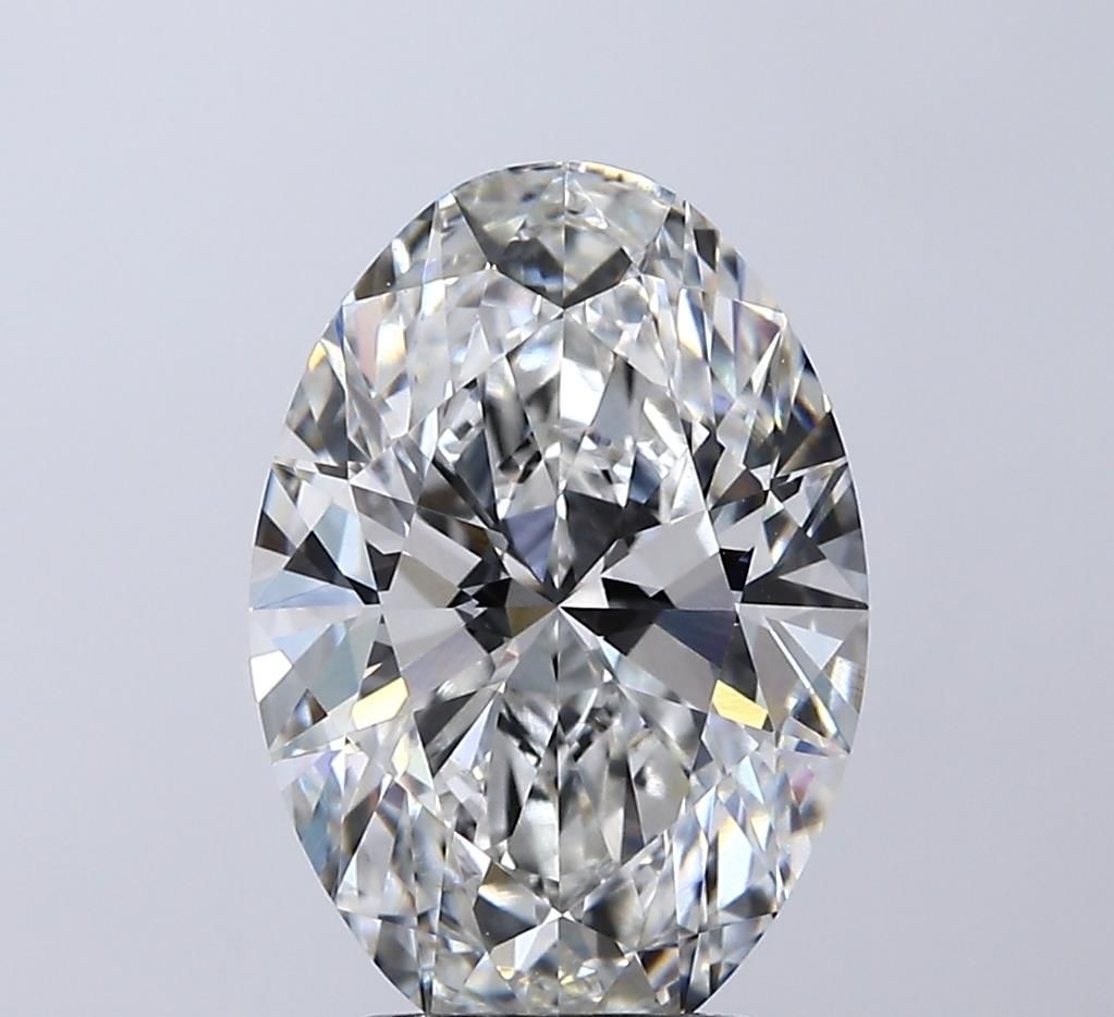 Lab-Grown Oval Diamond - 3.52 Carats, E Color, VVS2 Clarity - Certified by IGI - Report Number: LG715589294