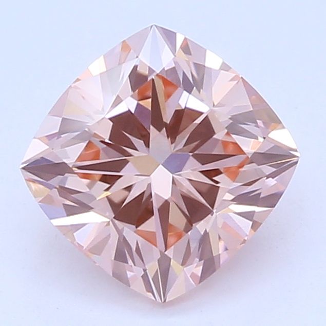 Lab-Grown Cushion Diamond - 0.64 Carats, Fancy Intense Pink Color, VVS2 Clarity - Certified by IGI - Report Number: LG550249697