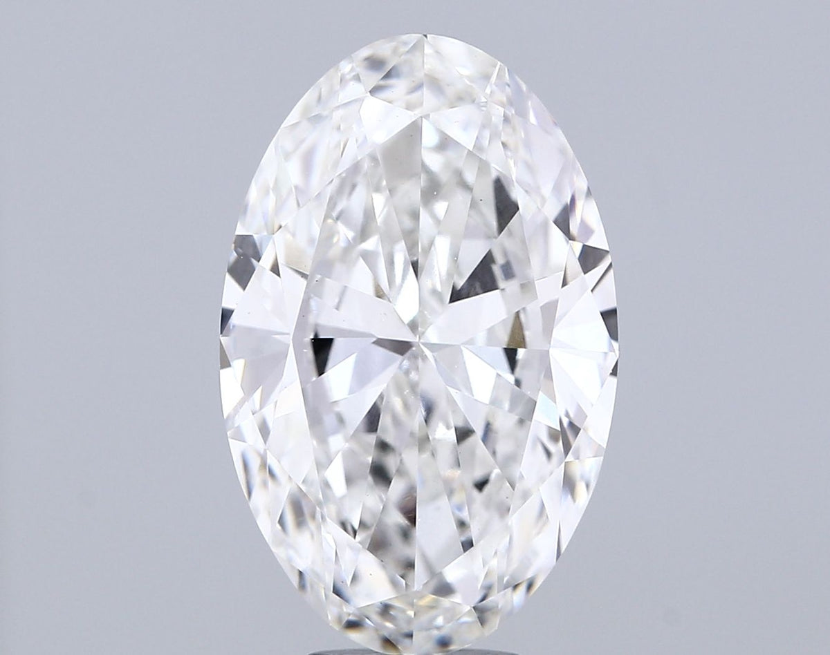 Lab-Grown Oval Diamond - 6.01 Carats, F Color, VS1 Clarity - Certified by IGI - Report Number: LG680570990