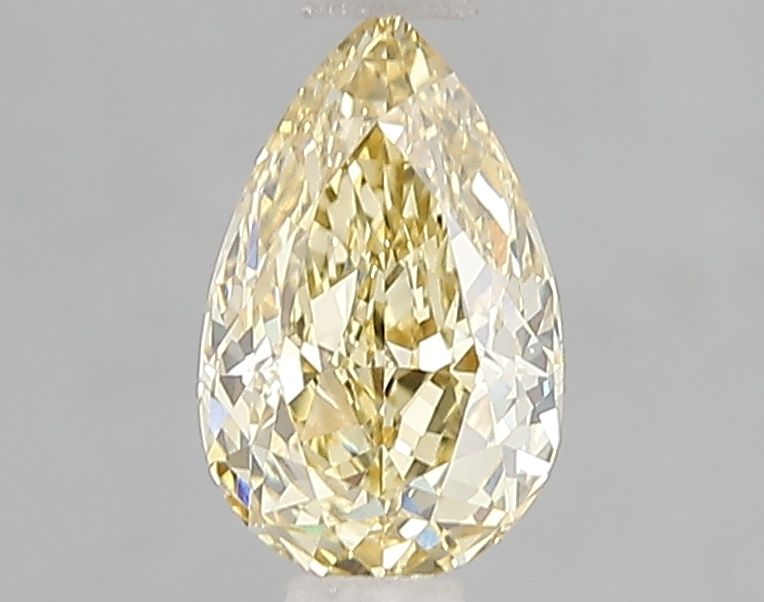 Lab-Grown Pear Diamond - 1.02 Carats, Fancy Intense Yellow Color, VVS2 Clarity - Certified by IGI - Report Number: LG658481141