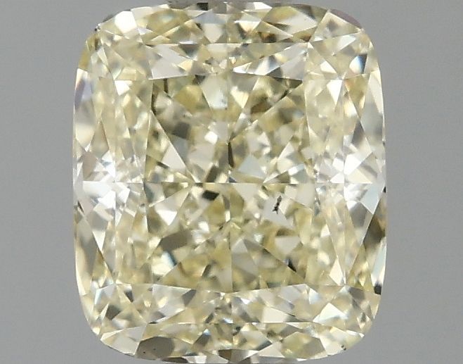 Lab-Grown Cushion Diamond - 1.08 Carats, Fancy Yellow Color, VS1 Clarity - Certified by IGI - Report Number: LG687598565