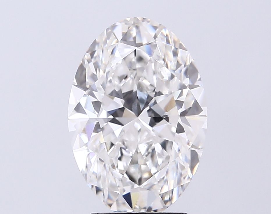 Lab-Grown Oval Diamond - 3.55 Carats, F Color, VVS2 Clarity - Certified by IGI - Report Number: LG717598861