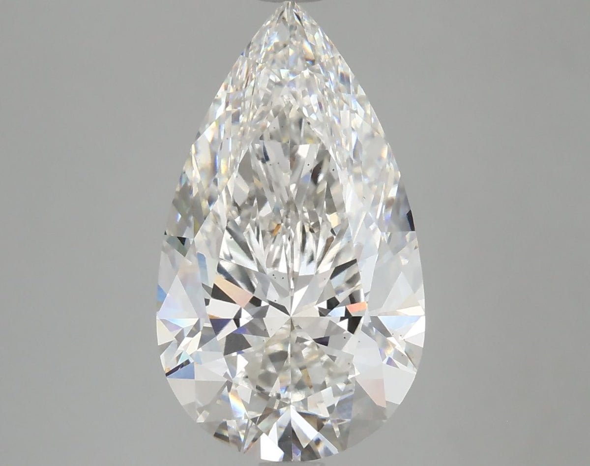 Lab-Grown Pear Diamond - 4.63 Carats, F Color, VS2 Clarity - Certified by IGI - Report Number: LG606345940