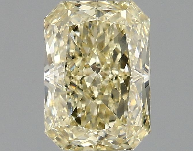 Lab-Grown Radiant Diamond - 1.02 Carats, Fancy Yellow Color, VVS2 Clarity - Certified by IGI - Report Number: LG680519980