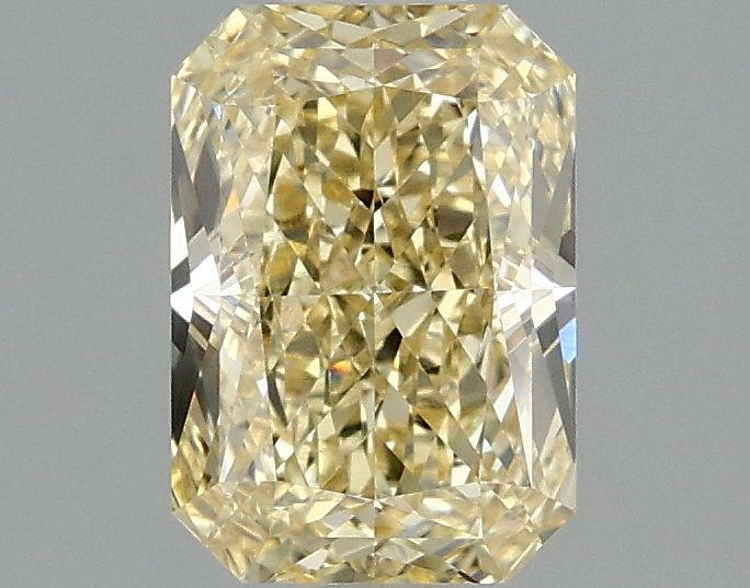 Lab-Grown Radiant Diamond - 1.56 Carats, Fancy Yellow Color, VVS2 Clarity - Certified by IGI - Report Number: LG660496193