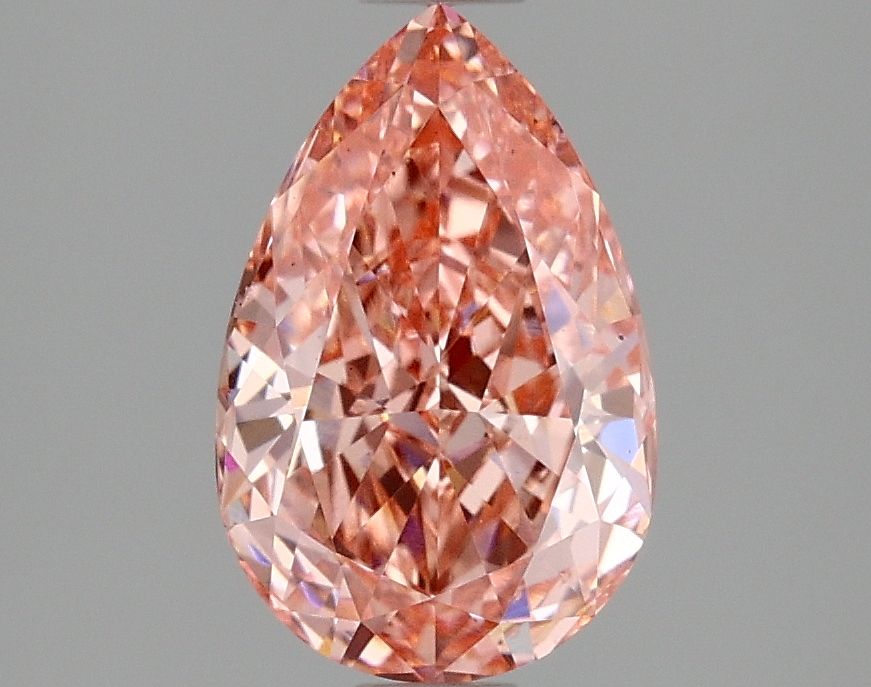 Lab-Grown Pear Diamond - 2.02 Carats, Fancy Vivid Pink Color, VS2 Clarity - Certified by IGI - Report Number: LG667437844