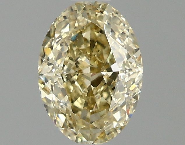 Lab-Grown Oval Diamond - 1.01 Carats, Fancy Intense Yellow Color, VVS2 Clarity - Certified by IGI - Report Number: LG671440474