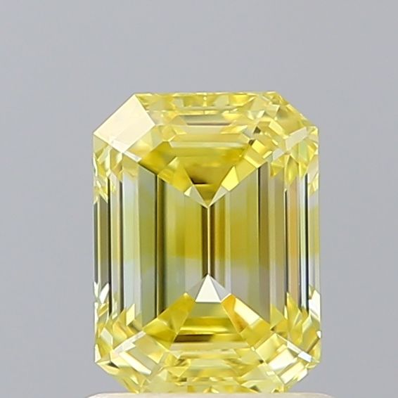Lab-Grown Emerald Diamond - 1.05 Carats, Fancy Intense Yellow Color, VVS2 Clarity - Certified by IGI - Report Number: LG606329377