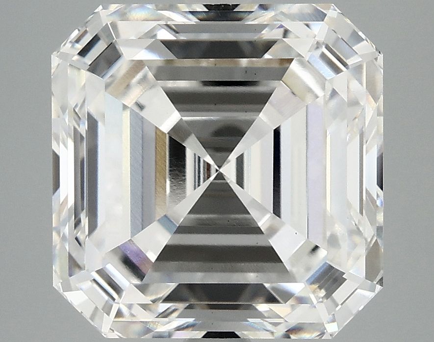 Lab-Grown Asscher Diamond - 6.1 Carats, F Color, VS1 Clarity - Certified by IGI - Report Number: LG712582047