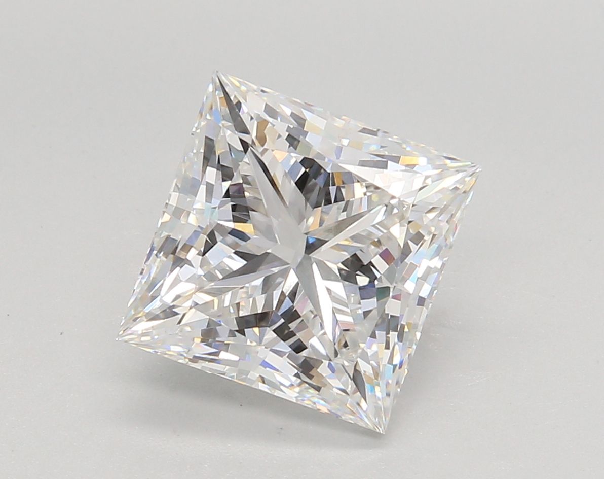 Lab-Grown Princess Diamond - 4.08 Carats, E Color, VVS2 Clarity - Certified by IGI - Report Number: LG685549884