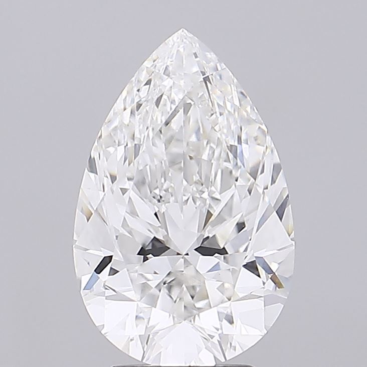 Lab-Grown Pear Diamond - 4.01 Carats, E Color, VVS2 Clarity - Certified by IGI - Report Number: LG691510492