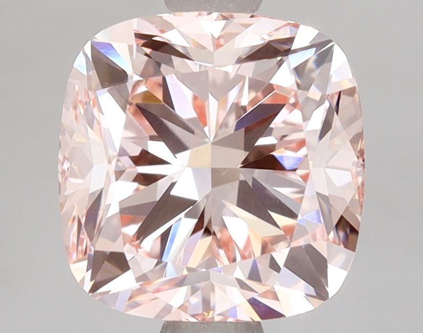 Lab-Grown Cushion Diamond - 3.0 Carats, Fancy Intense Pink Color, VVS2 Clarity - Certified by IGI - Report Number: LG649413823
