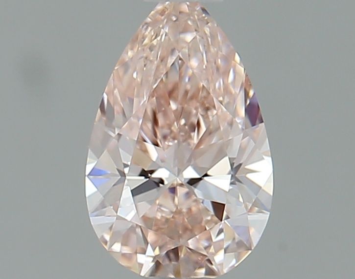 Lab-Grown Pear Diamond - 0.51 Carats, Fancy Pink Color, VS1 Clarity - Certified by IGI - Report Number: LG641414371