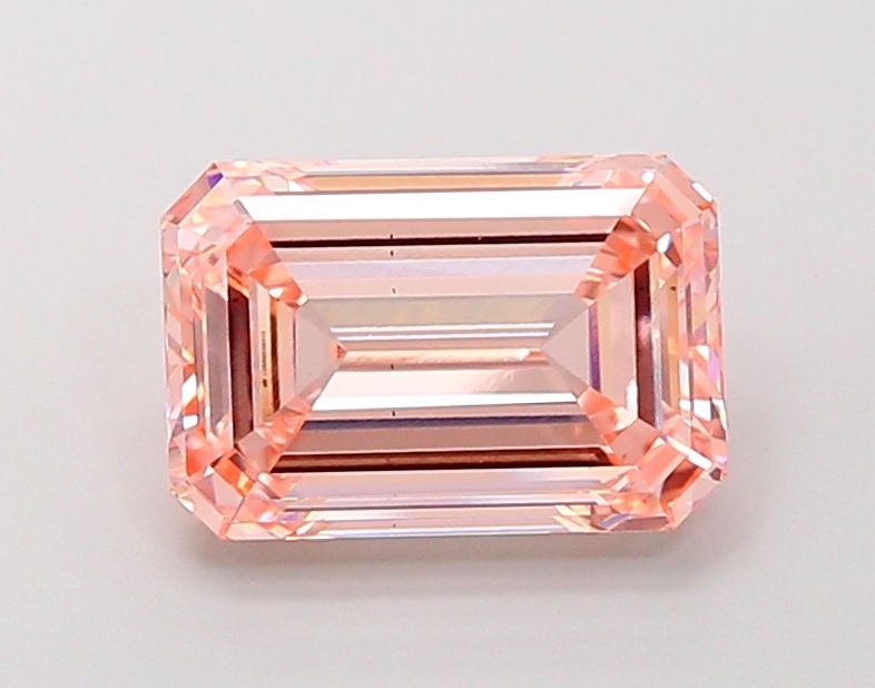 Lab-Grown Emerald Diamond - 4.84 Carats, Fancy Intense Pink Color, VS2 Clarity - Certified by IGI - Report Number: LG689558513