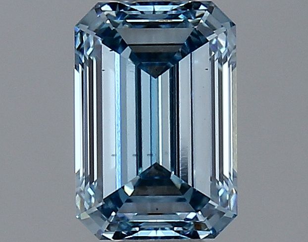 Lab-Grown Emerald Diamond - 1.52 Carats, Fancy Vivid Blue Color, VS1 Clarity - Certified by IGI - Report Number: LG629474965