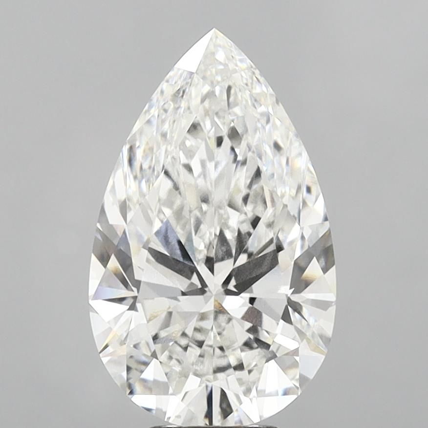 Lab-Grown Pear Diamond - 7.04 Carats, F Color, VVS2 Clarity - Certified by IGI - Report Number: LG680552666