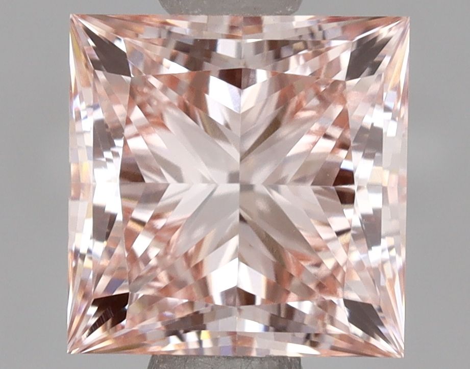 Lab-Grown Princess Diamond - 1.46 Carats, Fancy Intense Pink Color, VVS2 Clarity - Certified by IGI - Report Number: LG649413857